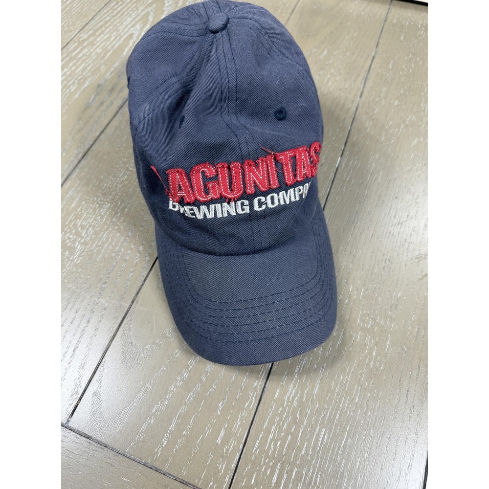 Lagunitas Brewing Company Hat‎ Cap Strap Back Mens Navy Blue Beer Advertising